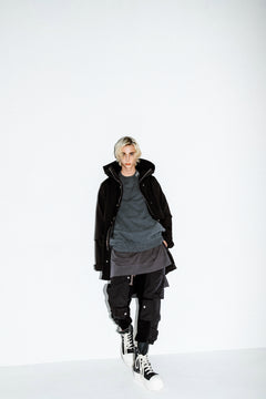 画像をギャラリービューアに読み込む, A.F ARTEFACT "LIGHT-WARMER" MODS COAT / FLEECE BONDING NYLON (BLACK)