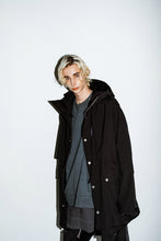画像をギャラリービューアに読み込む, A.F ARTEFACT "LIGHT-WARMER" MODS COAT / FLEECE BONDING NYLON (BLACK)