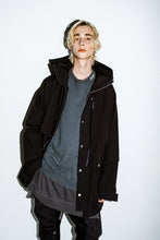 画像をギャラリービューアに読み込む, A.F ARTEFACT "LIGHT-WARMER" MODS COAT / FLEECE BONDING NYLON (BLACK)