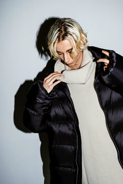 画像をギャラリービューアに読み込む, A.F ARTEFACT "DUVET" VERTICAL DOWN JACKET (BLACK)