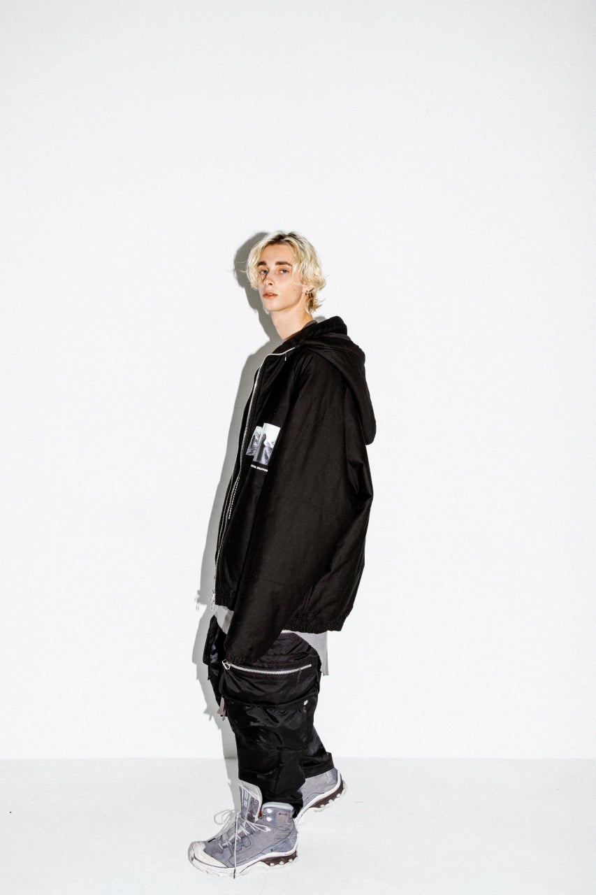 画像をギャラリービューアに読み込む, A.F ARTEFACT -SEPARATION- ZIP CARGO PANTS / LUXURY NYLON (BLACK)