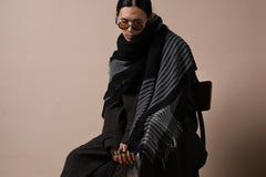 画像をギャラリービューアに読み込む, forme d'expression Mambo Graphic Plaid Stole (Mono)