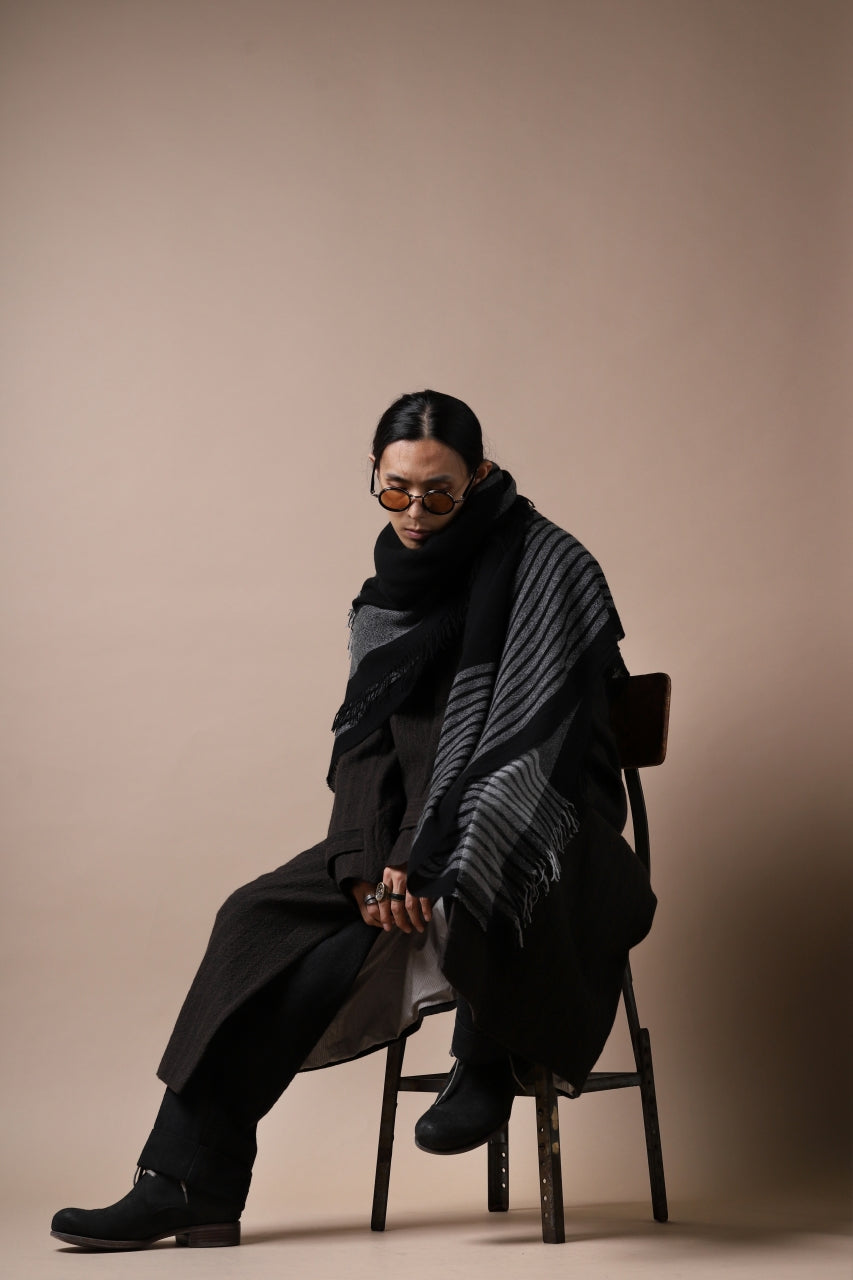 画像をギャラリービューアに読み込む, forme d'expression Mambo Graphic Plaid Stole (Mono)