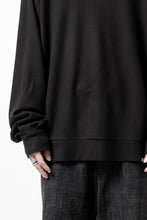 画像をギャラリービューアに読み込む, COLINA TUCK SWEAT TOP / SUPER 140s WASHABLE WOOL (EBONY)