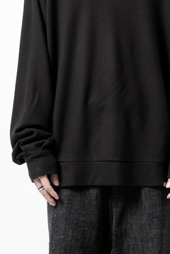 画像をギャラリービューアに読み込む, COLINA TUCK SWEAT TOP / SUPER 140s WASHABLE WOOL (EBONY)