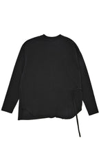 画像をギャラリービューアに読み込む, FACETASM ASSYMETRICAL BELTED LS TOP (BLACK)