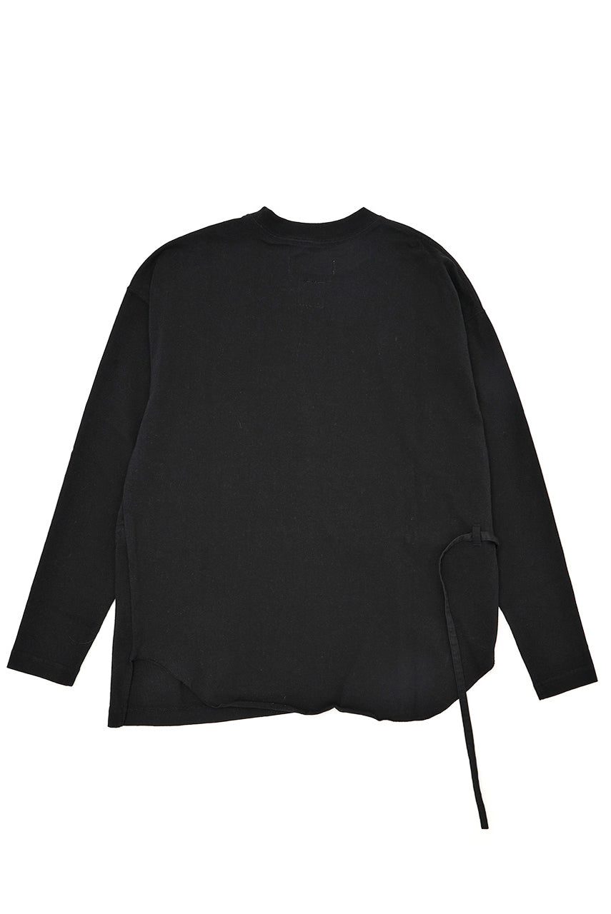 画像をギャラリービューアに読み込む, FACETASM ASSYMETRICAL BELTED LS TOP (BLACK)