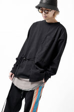 画像をギャラリービューアに読み込む, FACETASM ASSYMETRICAL BELTED LS TOP (BLACK)