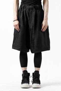 画像をギャラリービューアに読み込む, Y-3 Yohji Yamamoto CLASSIC TAILOR SHORT PANTS / POLY TWILL (BLACK)