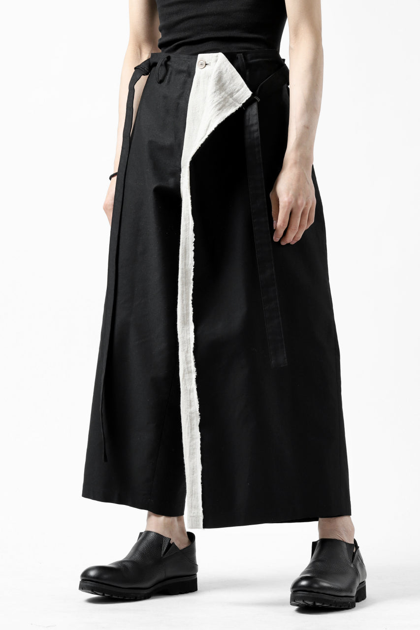 画像をギャラリービューアに読み込む, Y's BANG ON! No.149 2WAY WRAPWAIST PANTS (BLACK)