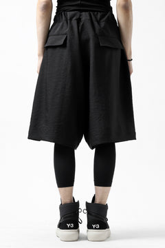 画像をギャラリービューアに読み込む, Y-3 Yohji Yamamoto CLASSIC TAILOR SHORT PANTS / POLY TWILL (BLACK)