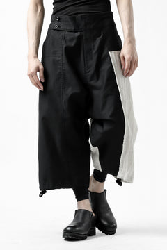 画像をギャラリービューアに読み込む, Y&#39;s BANG ON! No.150 STRING-HEM SARROUEL PANTS (BLACK)