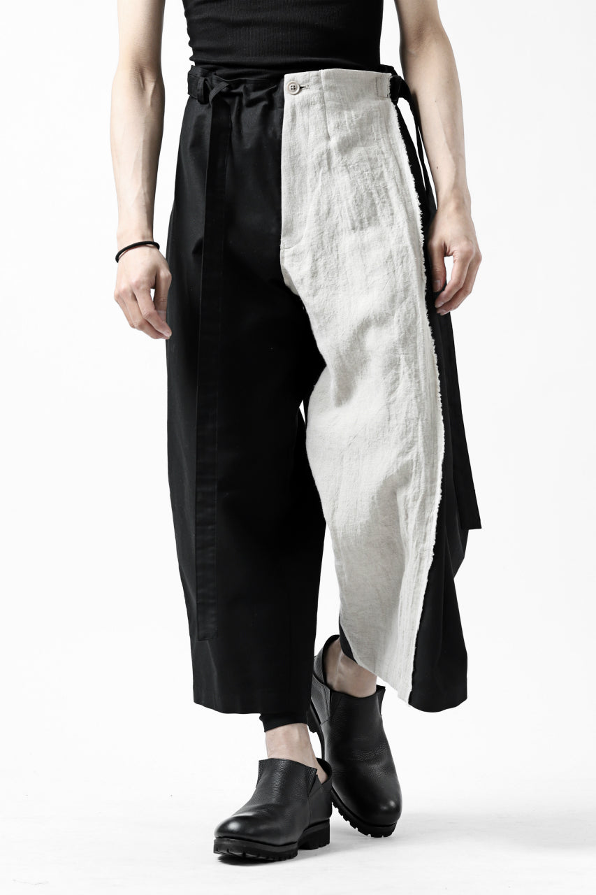 画像をギャラリービューアに読み込む, Y's BANG ON! No.149 2WAY WRAPWAIST PANTS (BLACK)