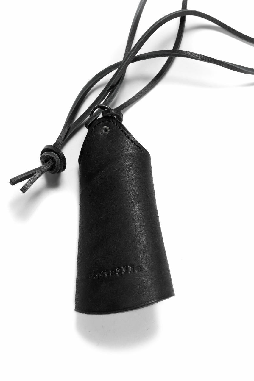 Load image into Gallery viewer, Portaille "Atelier Made" exclusive NECK KEY CASE / PUEBLO by Badalassi Carlo (BLACK)