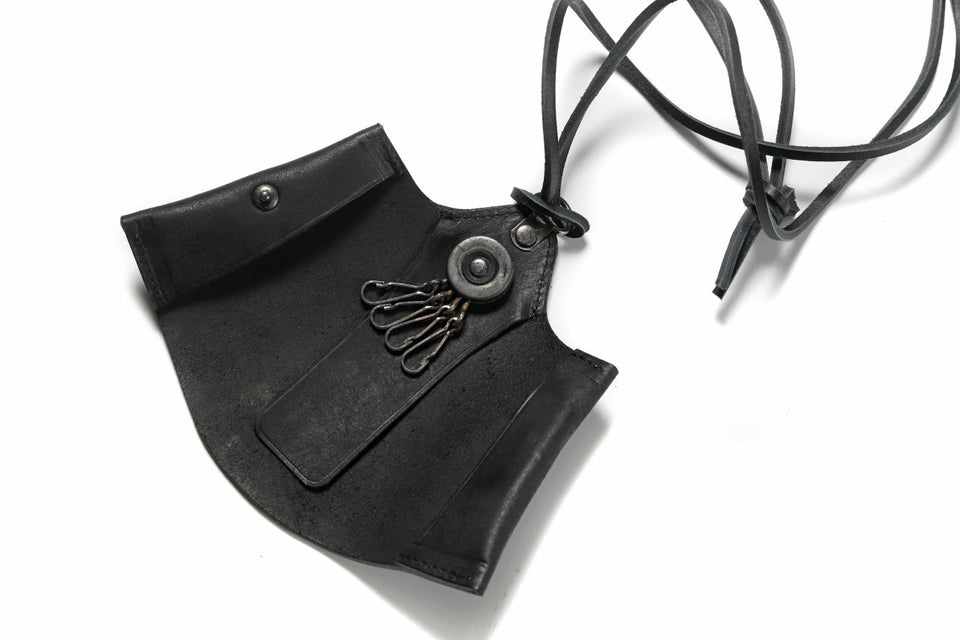 Load image into Gallery viewer, Portaille "Atelier Made" exclusive NECK KEY CASE / PUEBLO by Badalassi Carlo (BLACK)