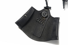 Load image into Gallery viewer, Portaille "Atelier Made" exclusive NECK KEY CASE / PUEBLO by Badalassi Carlo (BLACK)