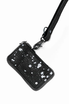 画像をギャラリービューアに読み込む, Portaille "Limited Made" ZIP KEY CASE / Oiled Kip handpainted (BLACK)