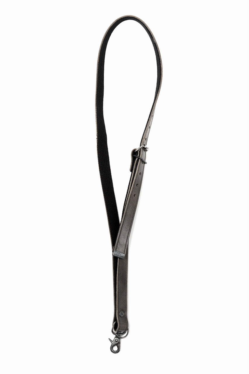画像をギャラリービューアに読み込む, Portaille "Limited Made" NECK STRAP / OIL PRESSED STEER (GREY)