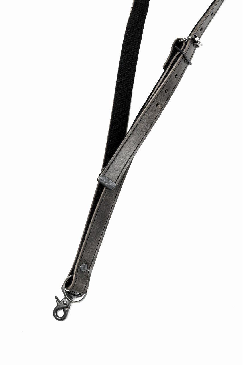 画像をギャラリービューアに読み込む, Portaille "Limited Made" NECK STRAP / OIL PRESSED STEER (GREY)