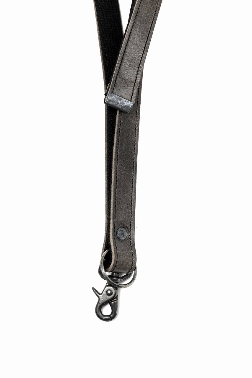 画像をギャラリービューアに読み込む, Portaille "Limited Made" NECK STRAP / OIL PRESSED STEER (GREY)