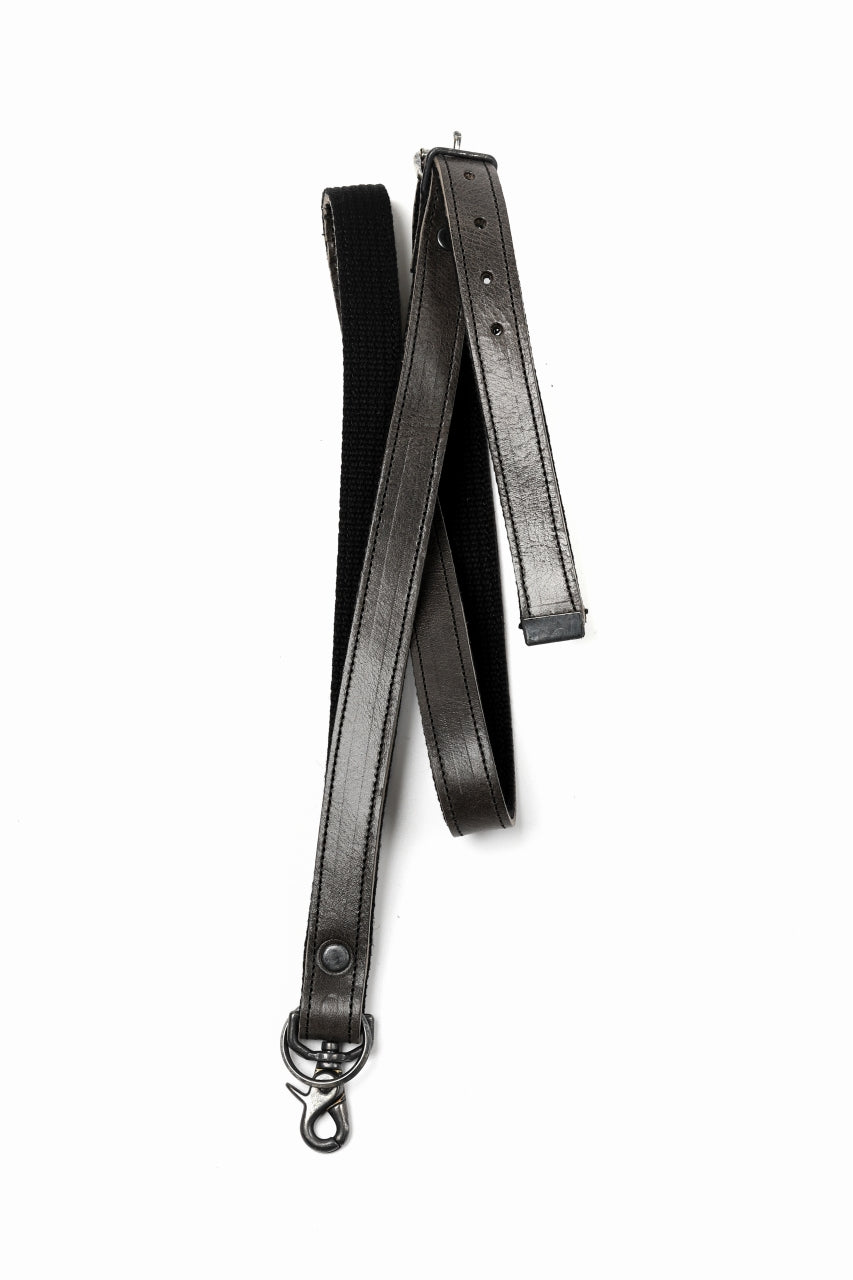 画像をギャラリービューアに読み込む, Portaille "Limited Made" NECK STRAP / OIL PRESSED STEER (GREY)