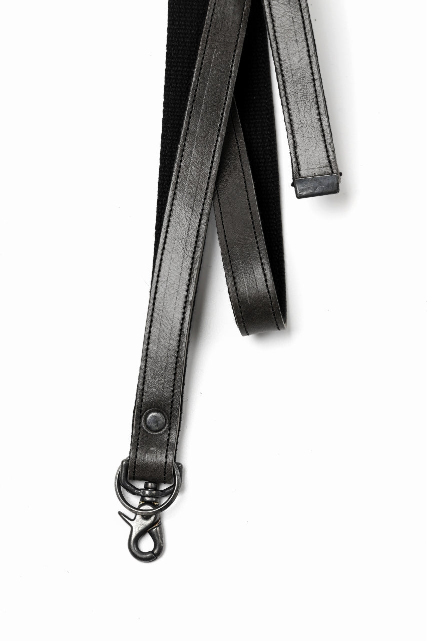 画像をギャラリービューアに読み込む, Portaille "Limited Made" NECK STRAP / OIL PRESSED STEER (GREY)