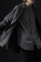 Load image into Gallery viewer, daub SHORT SLEEVE SHIRT / COLD DYED ORGANIC COTTON (GREY)