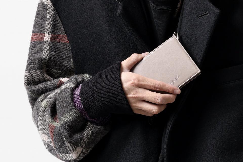 画像をギャラリービューアに読み込む, discord Yohji Yamamoto Money Clip Wallet / Soft Cow Skin Leather (BEIGE)