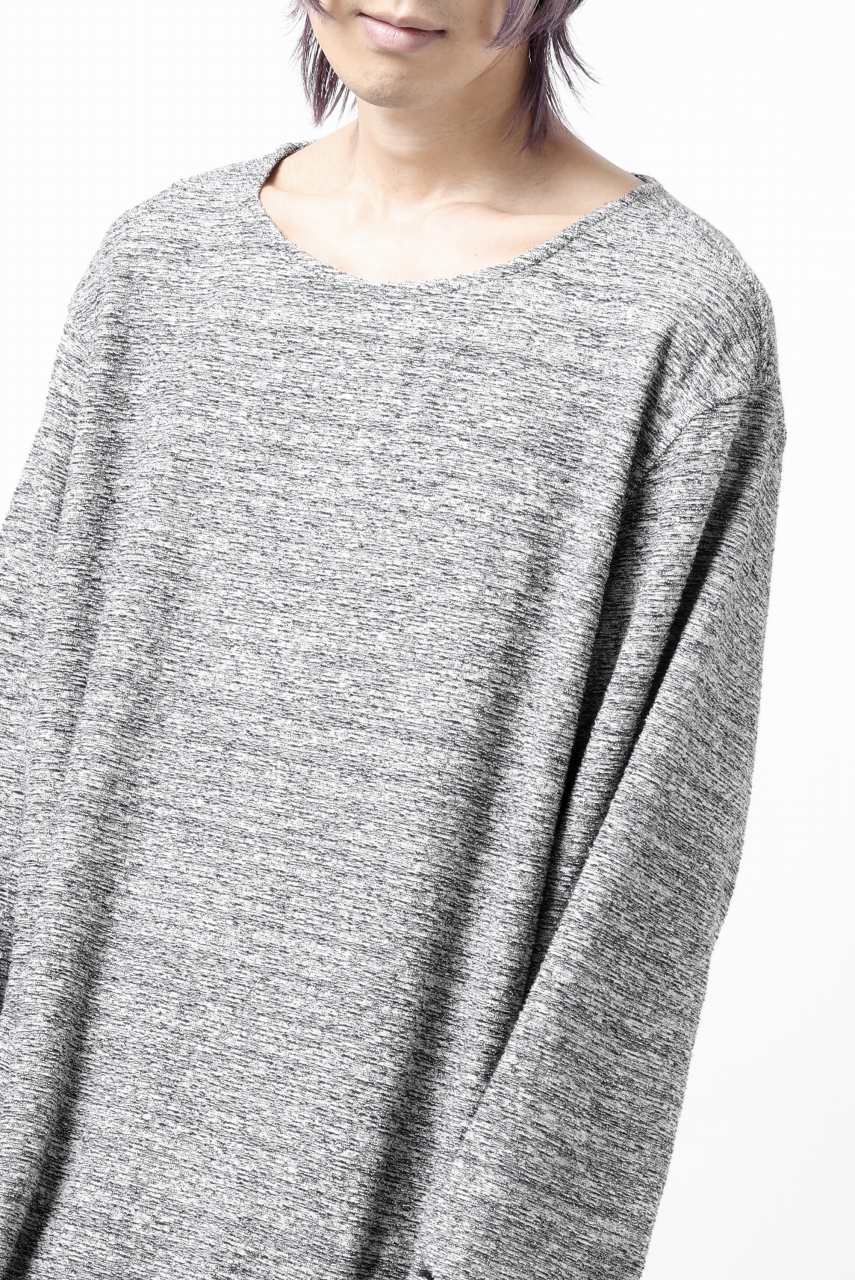 Load image into Gallery viewer, ISAMU KATAYAMA BACKLASH RANDOM PILE FABRIC LONG SLEEVE CUT & SEWN (GREY)