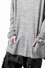 Load image into Gallery viewer, ISAMU KATAYAMA BACKLASH RANDOM PILE FABRIC LONG SLEEVE CUT & SEWN (GREY)
