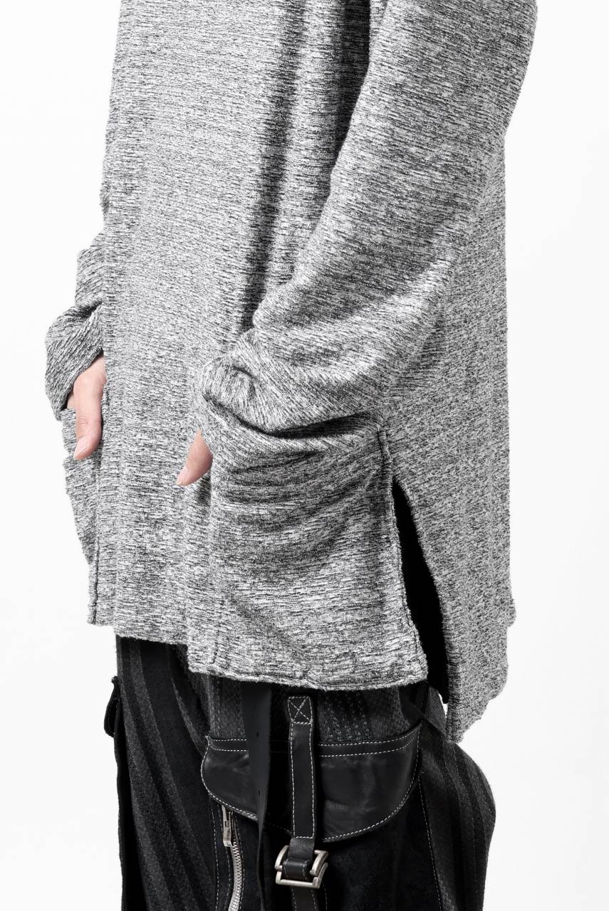 Load image into Gallery viewer, ISAMU KATAYAMA BACKLASH RANDOM PILE FABRIC LONG SLEEVE CUT & SEWN (GREY)