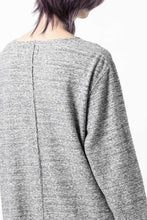 画像をギャラリービューアに読み込む, ISAMU KATAYAMA BACKLASH RANDOM PILE FABRIC L/S RELAXY TOPS (GREY)