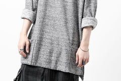 Load image into Gallery viewer, ISAMU KATAYAMA BACKLASH RANDOM PILE FABRIC LONG SLEEVE CUT & SEWN (GREY)