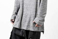 Load image into Gallery viewer, ISAMU KATAYAMA BACKLASH RANDOM PILE FABRIC LONG SLEEVE CUT & SEWN (GREY)