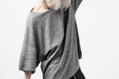 Load image into Gallery viewer, ISAMU KATAYAMA BACKLASH RANDOM PILE FABRIC SHORT SLEEVE CUT & SEWN (GREY)