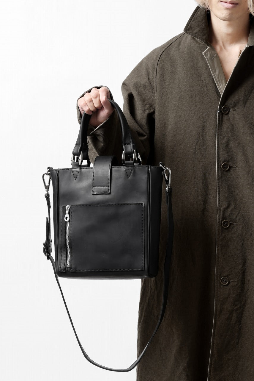 Load image into Gallery viewer, ISAMU KATAYAMA BACKLASH 2WAY SHOULDER & TOTE BAG / GUIDI OILED CALF (BLACK)