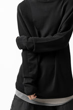 画像をギャラリービューアに読み込む, A.F ARTEFACT "WHOLEGARMENT" MOCKNECK KNIT PULLOVER (BLACK)