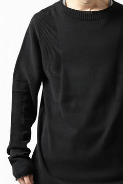 画像をギャラリービューアに読み込む, A.F ARTEFACT "WHOLEGARMENT" MOCKNECK KNIT PULLOVER (BLACK)