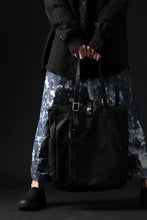 Load image into Gallery viewer, ISAMU KATAYAMA BACKLASH TOTE BAG / DOUBLE SHOULDER OBJECT DYED (BLACK) ※