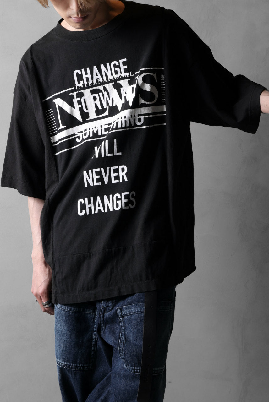 画像をギャラリービューアに読み込む, CHANGES VINTAGE REMAKE MULTI PANEL S/S TEE (BLACK #H)