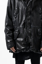 Load image into Gallery viewer, ISAMU KATAYAMA BACKLASH N-3B FLIGHT JACKET / GOAT LEATHER (GARMENT + SPRAY DYED BLACK)