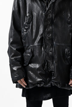 Load image into Gallery viewer, ISAMU KATAYAMA BACKLASH N-3B FLIGHT JACKET / GOAT LEATHER (GARMENT + SPRAY DYED BLACK)