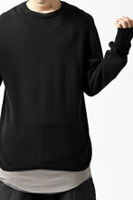 画像をギャラリービューアに読み込む, A.F ARTEFACT "WHOLEGARMENT" CREWNECK KNIT PULLOVER (BLACK)