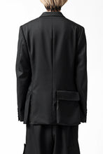 Load image into Gallery viewer, Y's BANG ON! No.163 GABARDINE SOLID POCKET JACKET (BLACK)