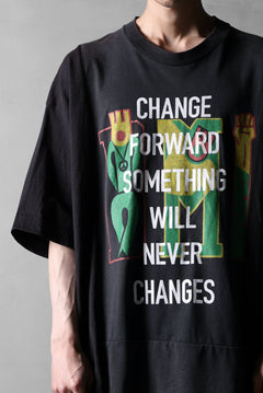 画像をギャラリービューアに読み込む, CHANGES VINTAGE REMAKE MULTI PANEL S/S TEE (BLACK #G)