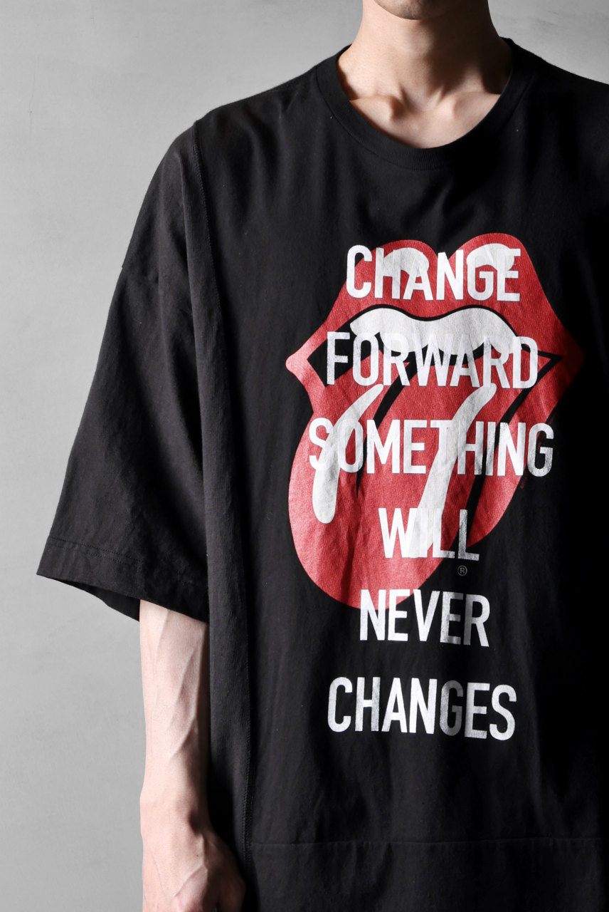 画像をギャラリービューアに読み込む, CHANGES VINTAGE REMAKE MULTI PANEL S/S TEE (BLACK #D)