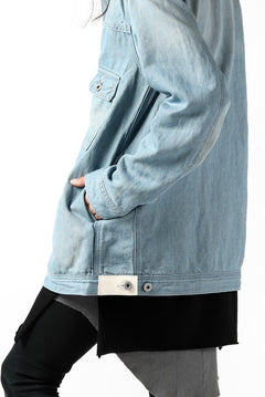 画像をギャラリービューアに読み込む, ISAMU KATAYAMA BACKLASH LOOSEY JEAN JACKET / COTTON LINEN DENIM (INDIGO)