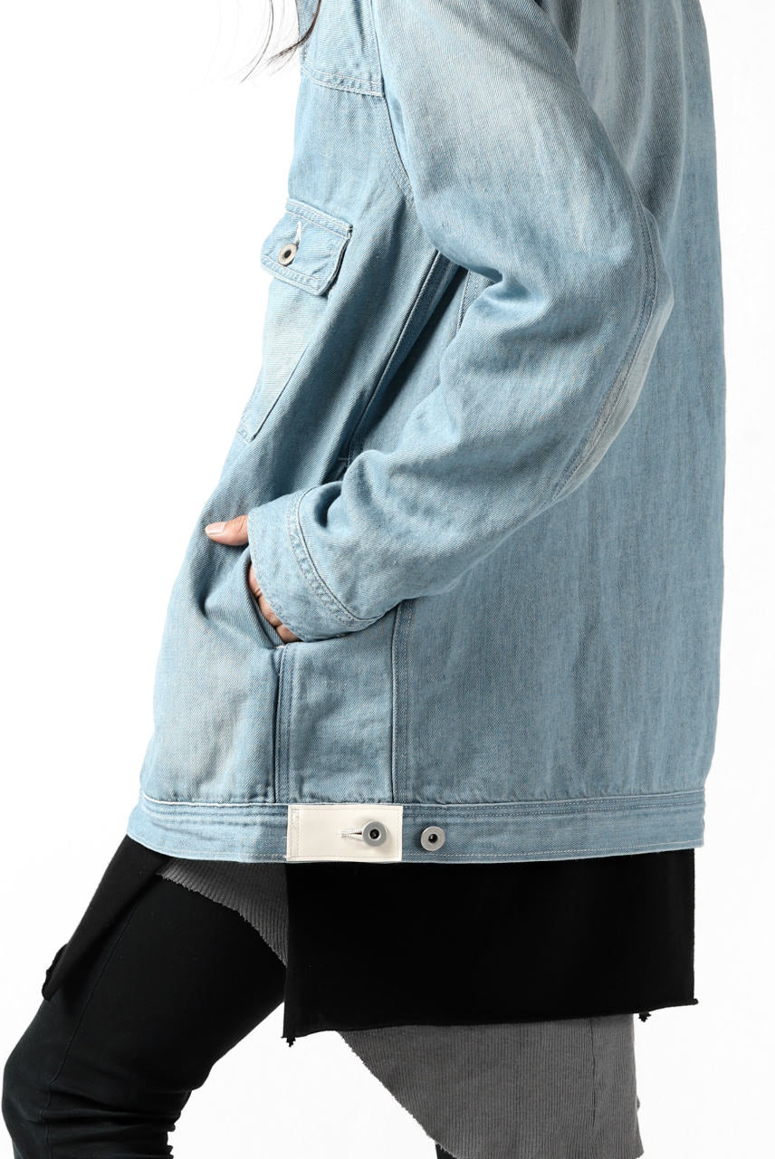 画像をギャラリービューアに読み込む, ISAMU KATAYAMA BACKLASH LOOSEY JEAN JACKET / COTTON LINEN DENIM (INDIGO)