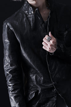 画像をギャラリービューアに読み込む, ISAMU KATAYAMA BACKLASH TAILORED JACKET / DOUBLE-SHOULDER OBJECT DYED (BLACK)