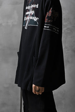 画像をギャラリービューアに読み込む, CHANGES VINTAGE REMAKE BOAT-NECK BAND L/S TEE (BLACK #A)